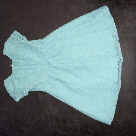 Girls Xhilaration teal skater dress size 6 -6X - Picture 4 of 4